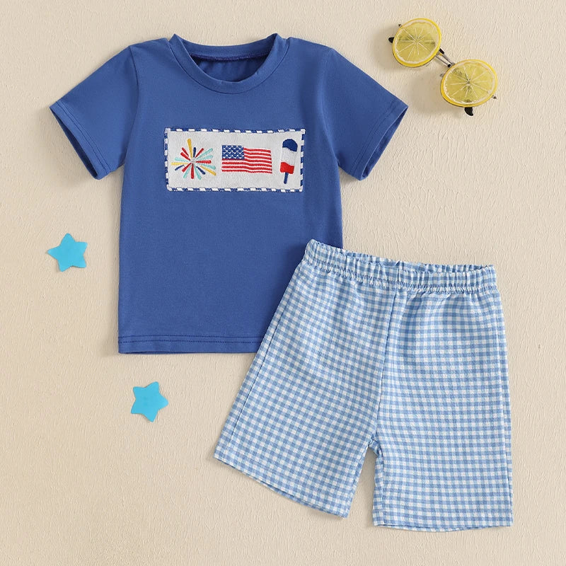 Starboard Harbor Tee & Plaid Shorts