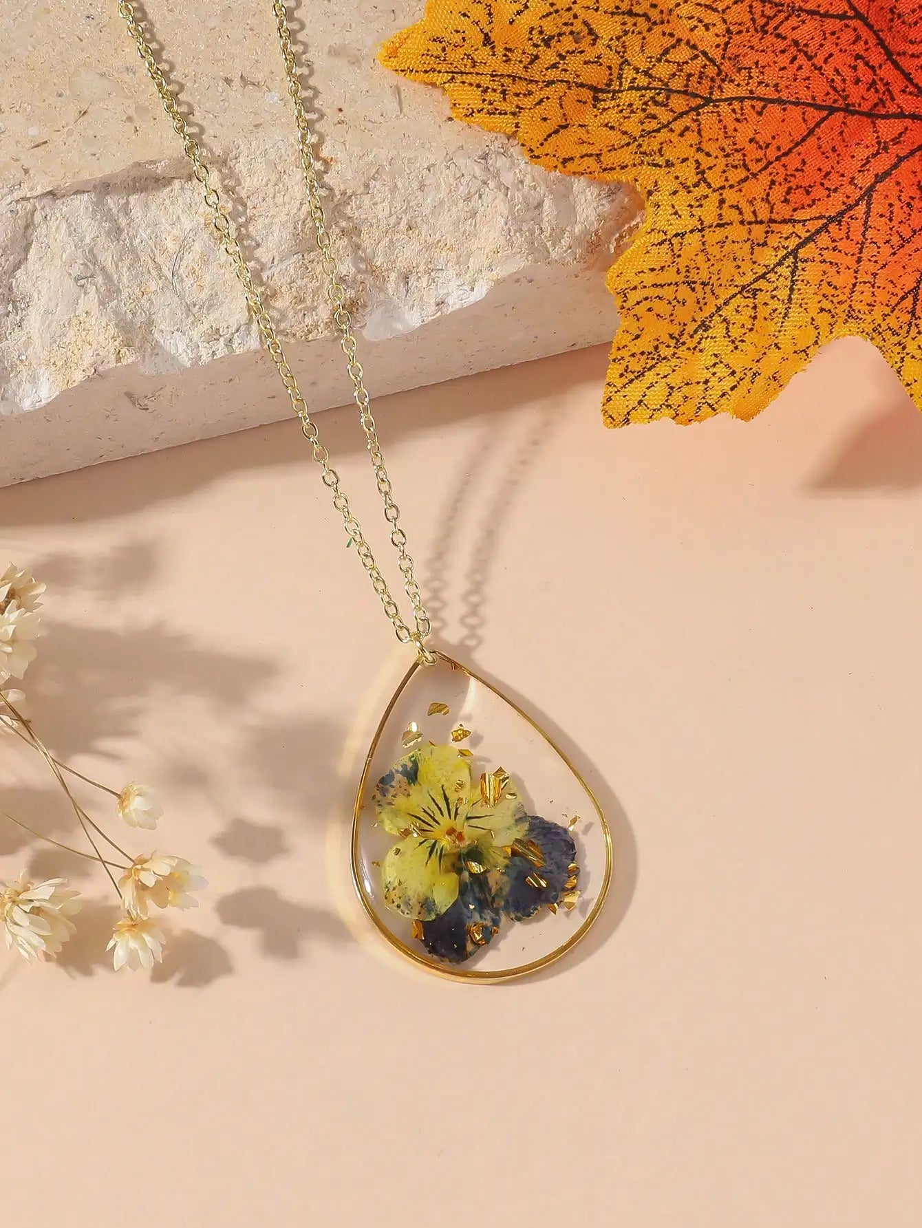 Moon‑Bloom Birth‑Flower Pendant