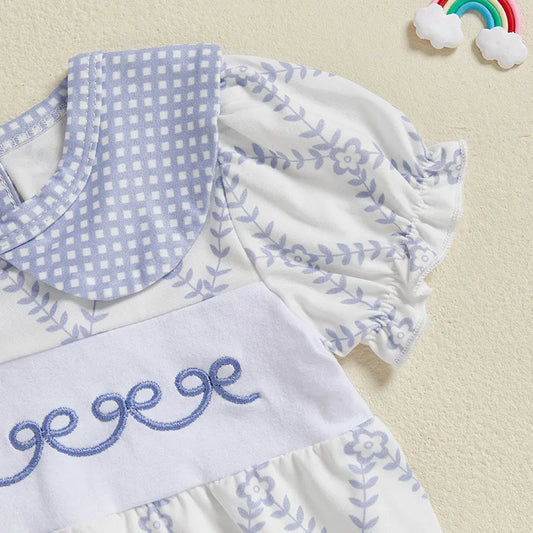 Bows-in-Bloom Embroidered Summer Dress