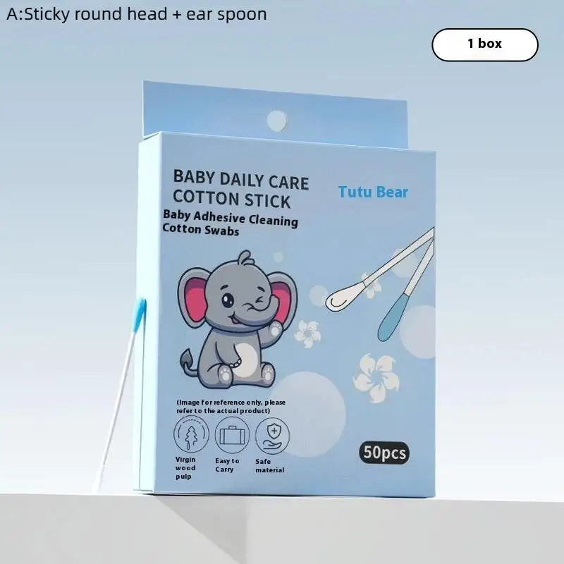Baby Ear Wax Removal Swabs – 50 Count