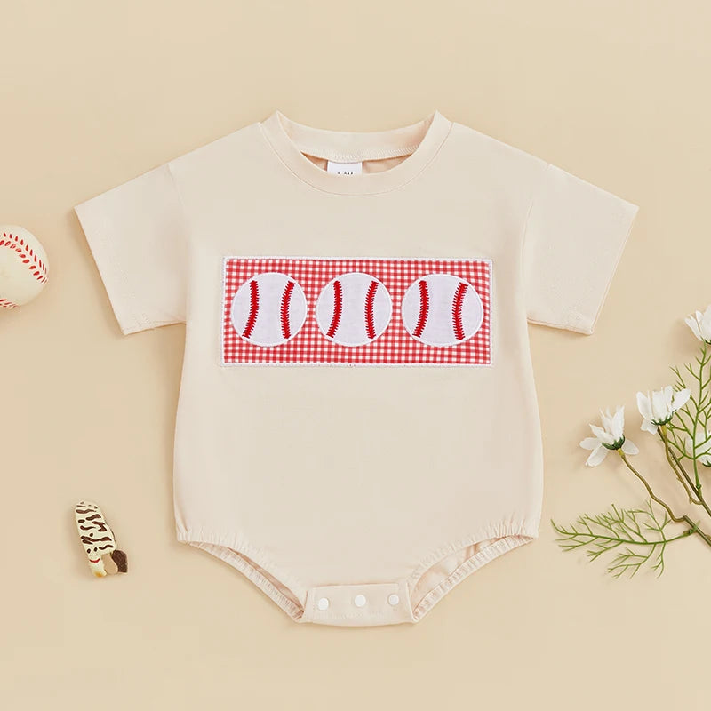 Little Ballplayer Romper