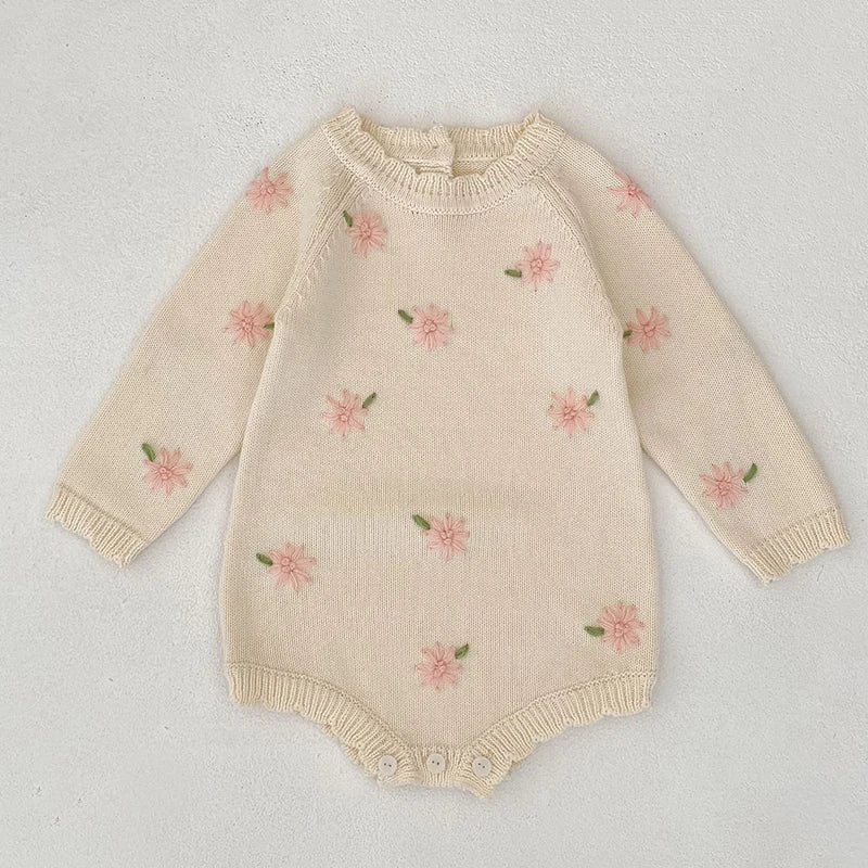 Blossom‑Hearth Ruffled Romper