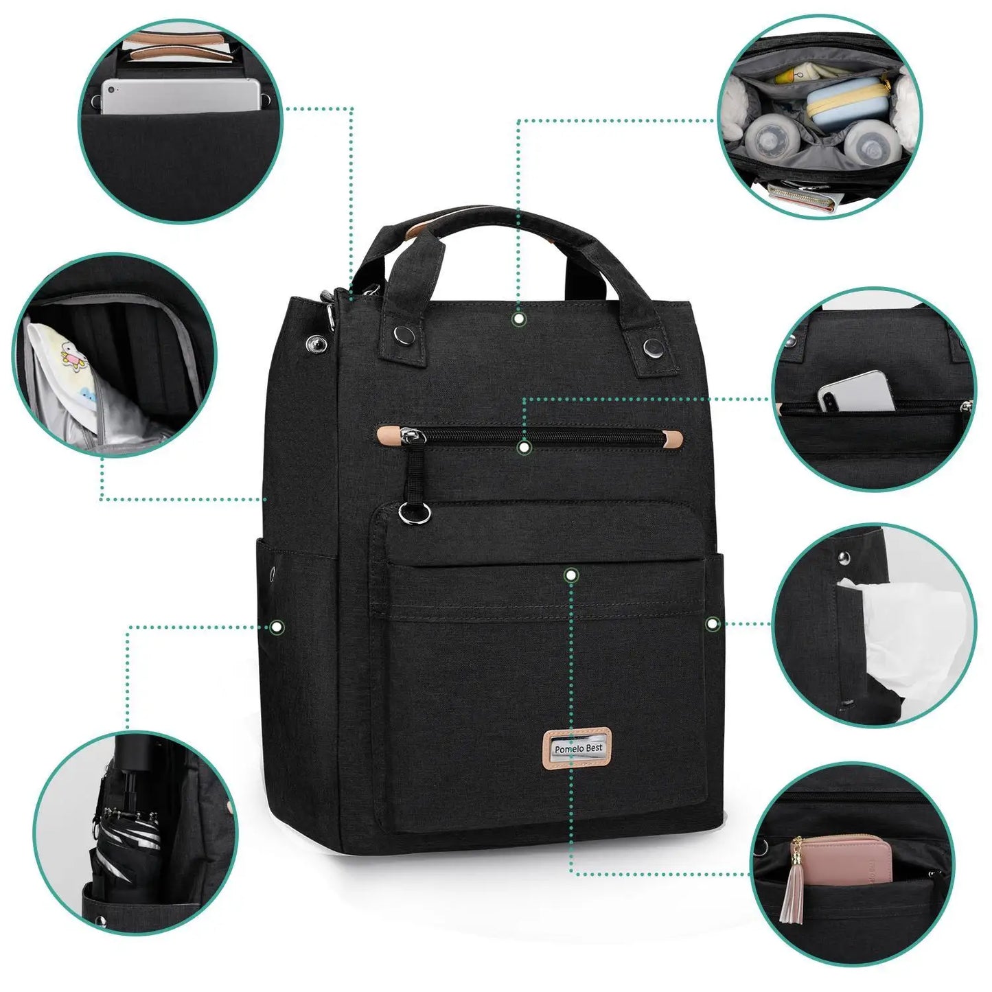 Large Capacity, Waterproof Diaper Backpack