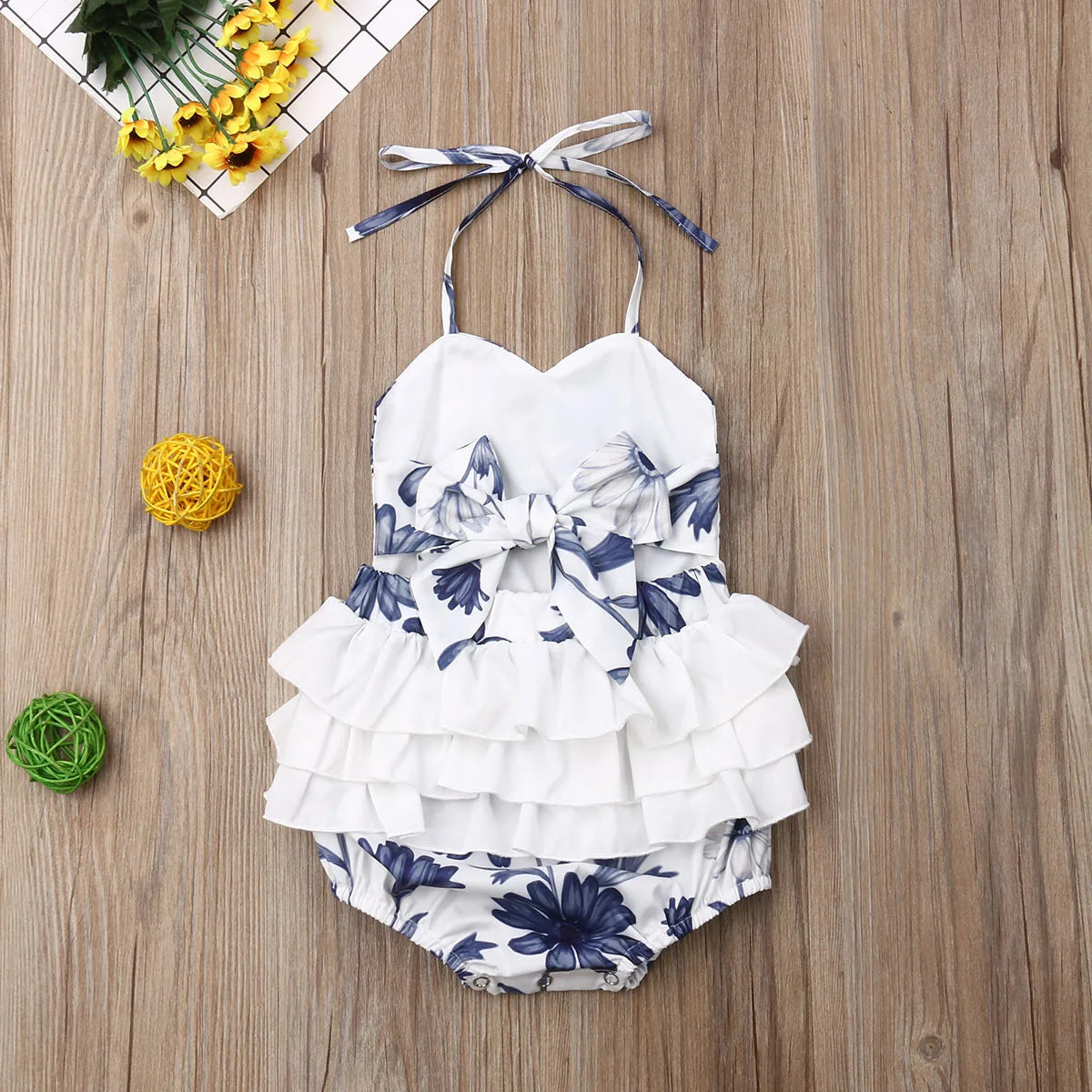 Sunlit Blossom Romper