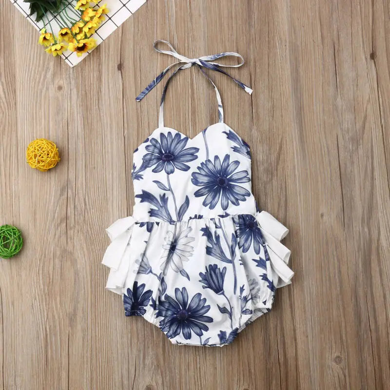 Sunlit Blossom Romper