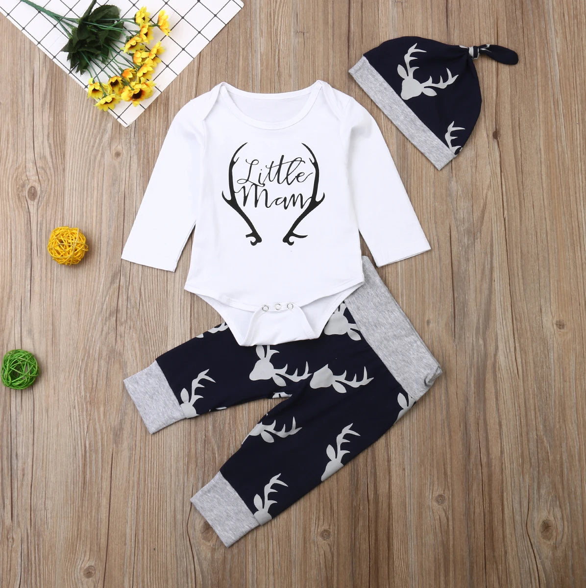 Antler‑Framed Little Man Set