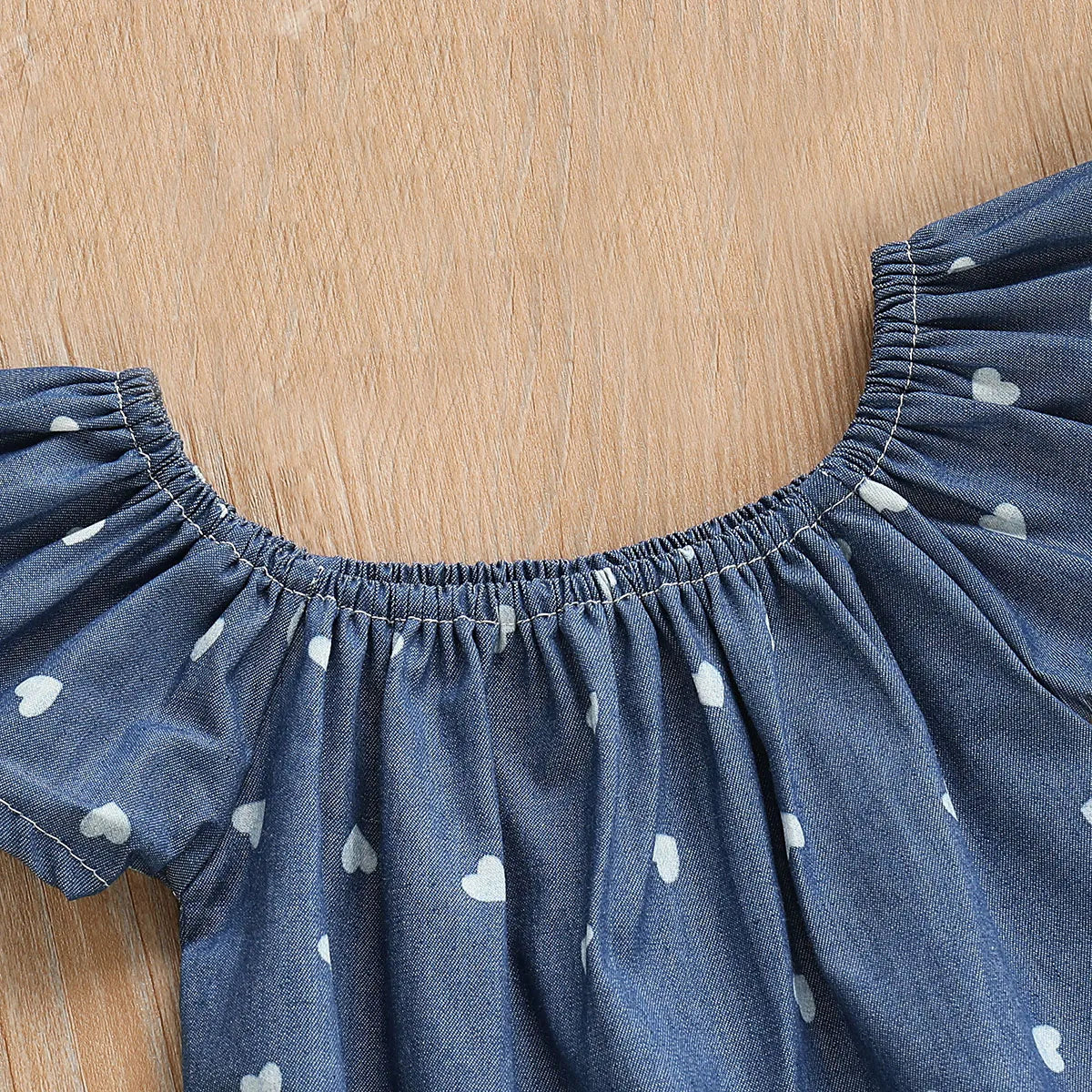 Heart‑Meadow Two‑Piece Romper Set