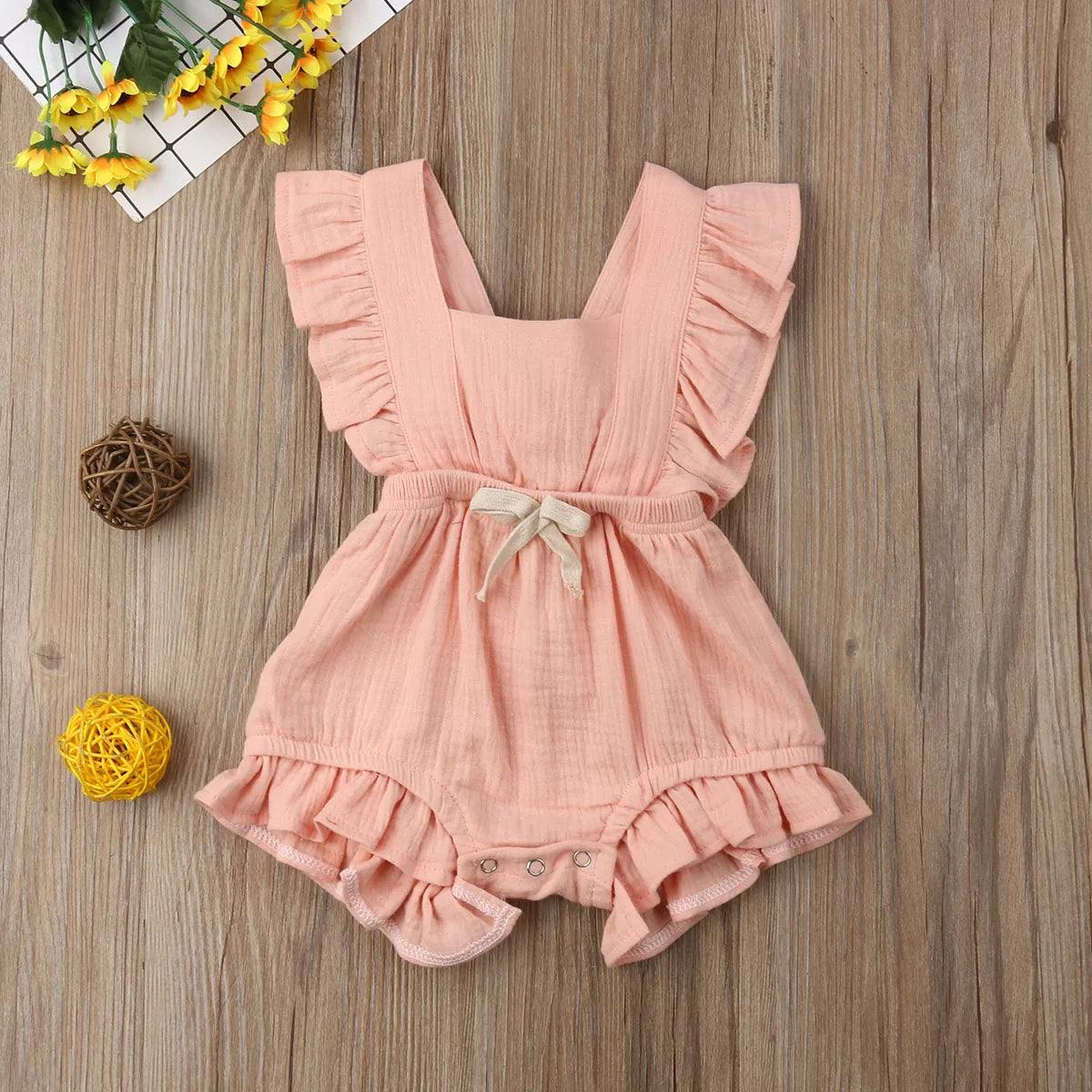Sun‑Ruffle Meadow Bodysuit