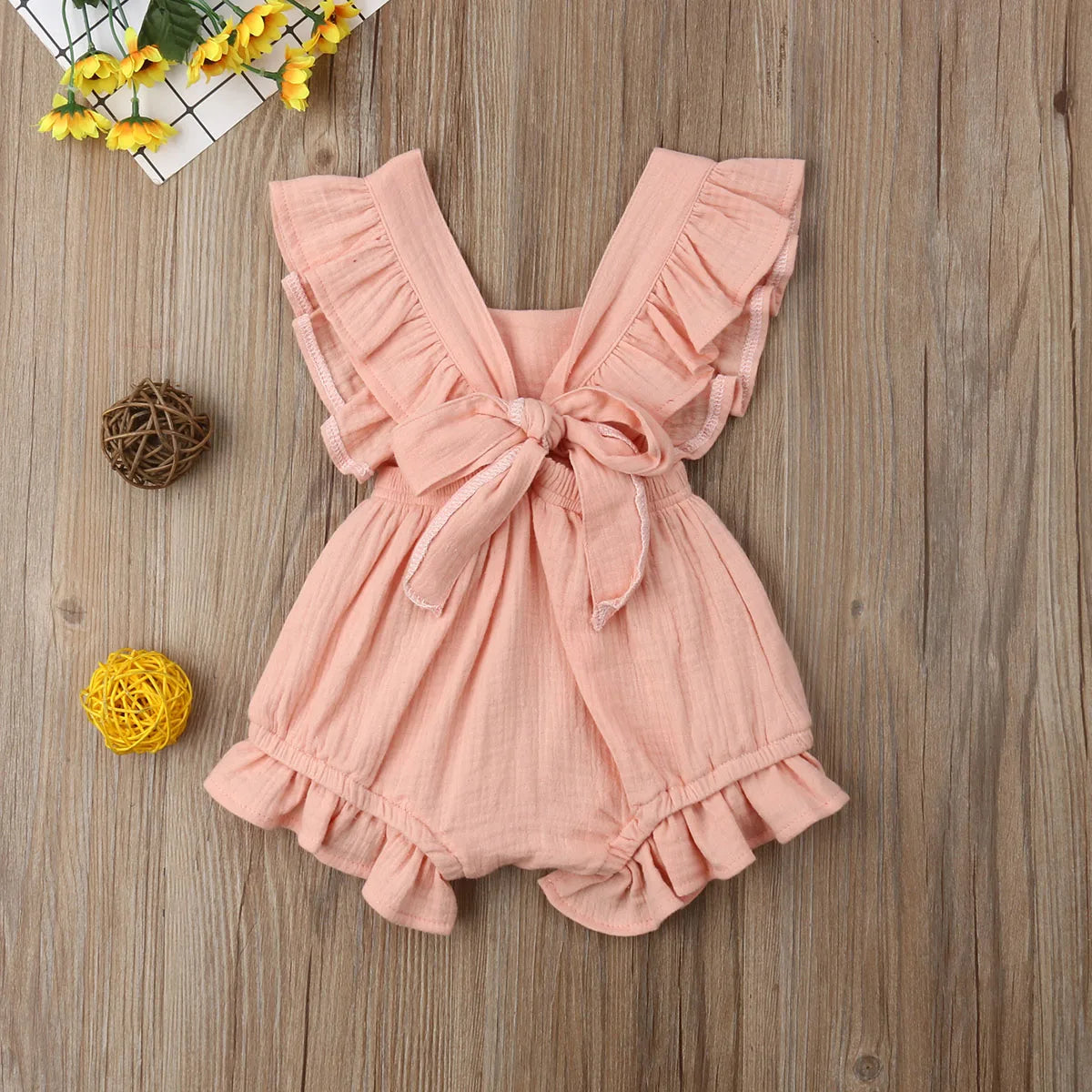 Sun‑Ruffle Meadow Bodysuit