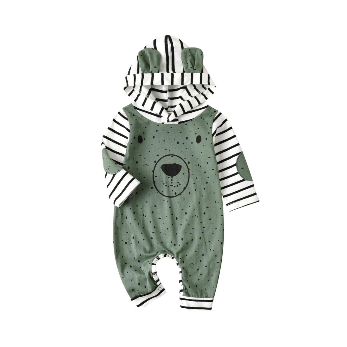 Meadow‑Hood Autumn Romper