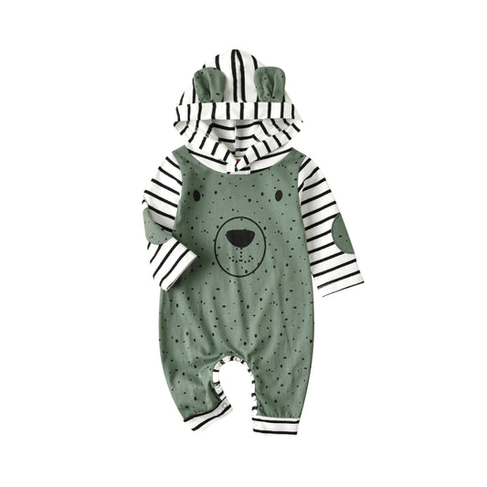 Meadow‑Hood Autumn Romper