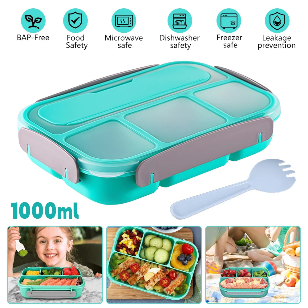 Portable Plastic Lunch/Bento Box