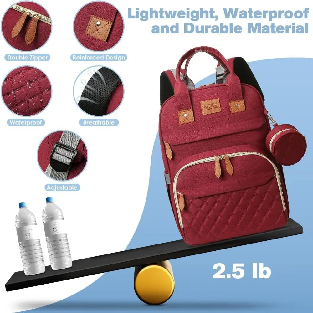 Hearth‑Wayfold Diaper Backpack