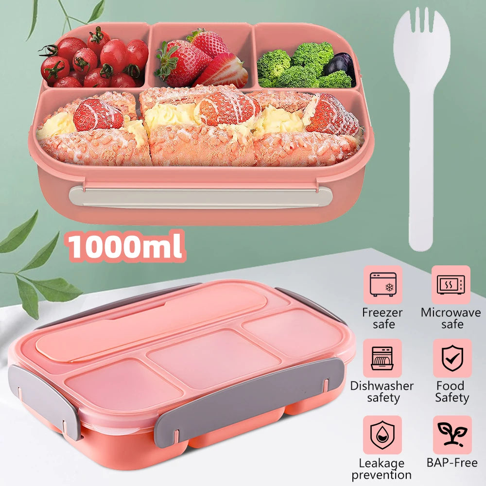 Portable Plastic Lunch/Bento Box