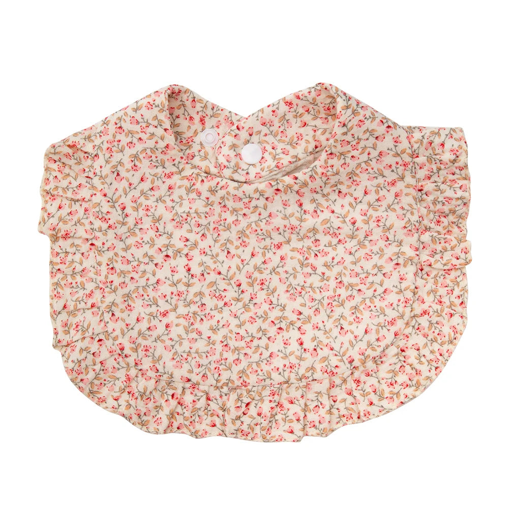 Ruffled Blossom Feeding Bib