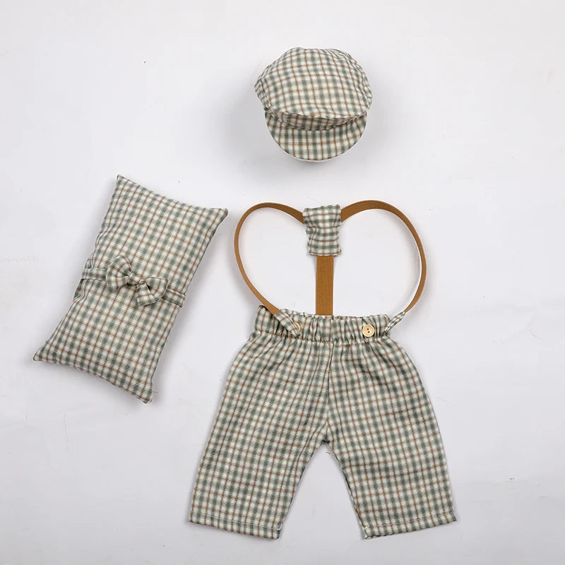 Newborn Photography Props Pillow Boy Set For Babies Accessories Hat Male Costume Photos