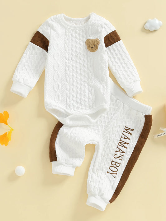Mama’s Boy Waffle Knit Set