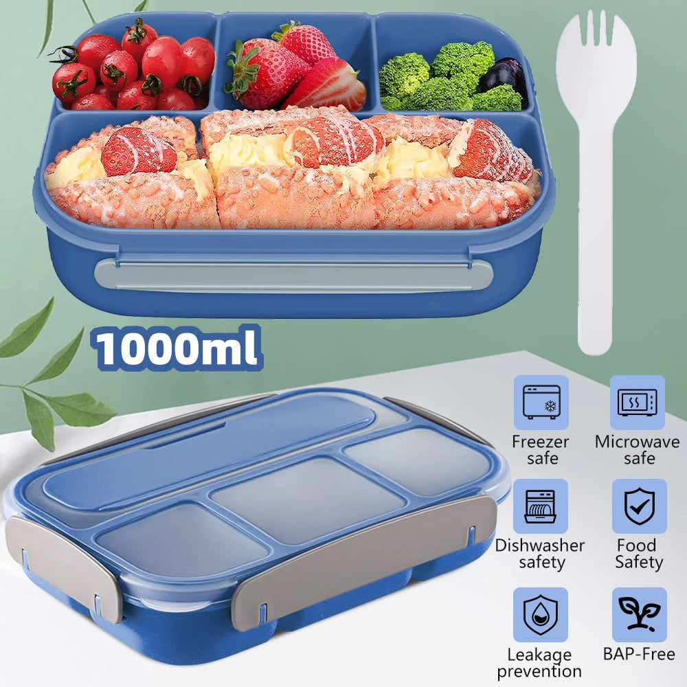 Portable Plastic Lunch/Bento Box