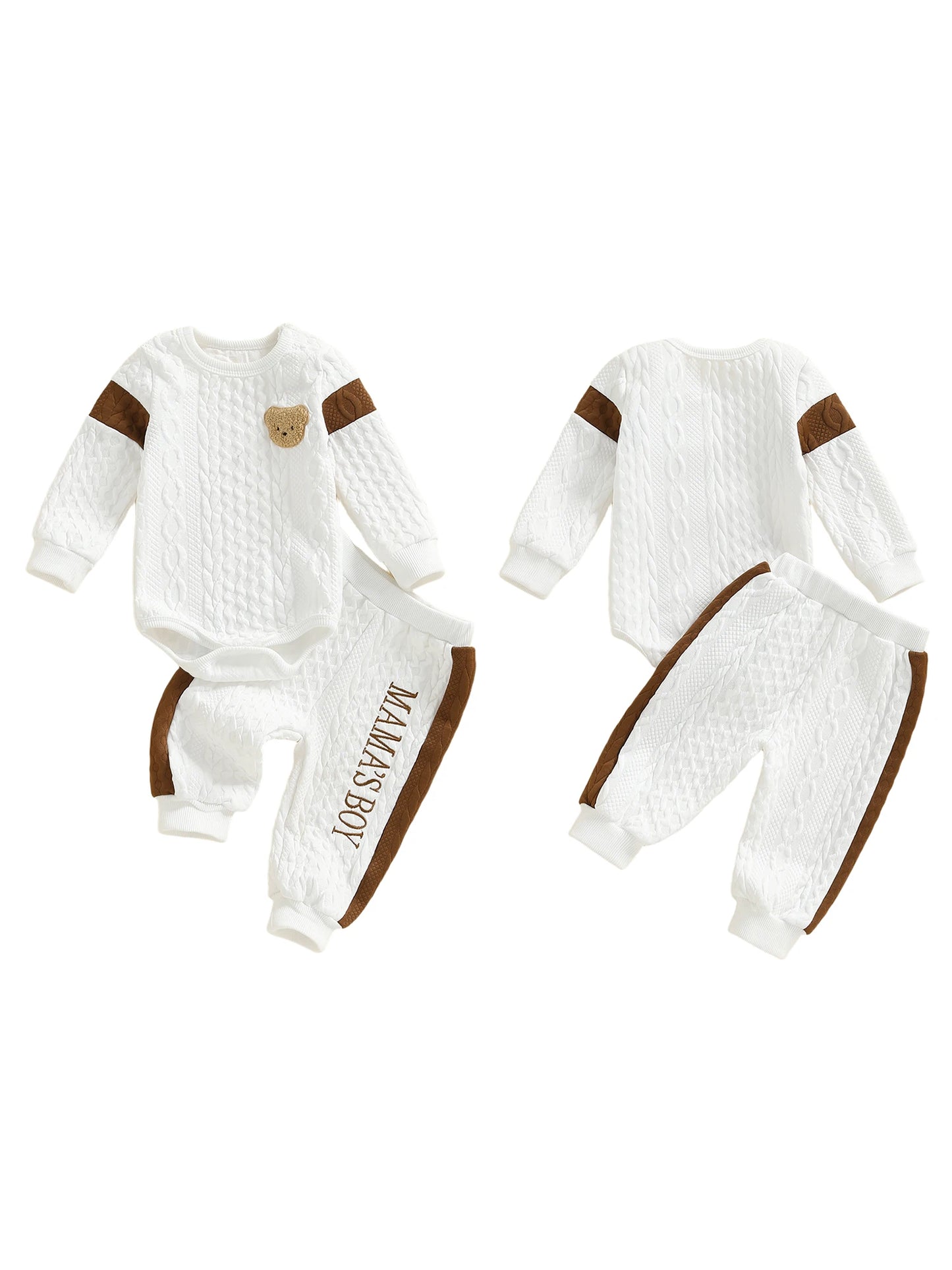 Mama’s Boy Waffle Knit Set
