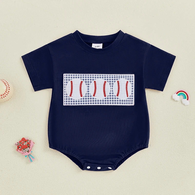 Little Ballplayer Romper