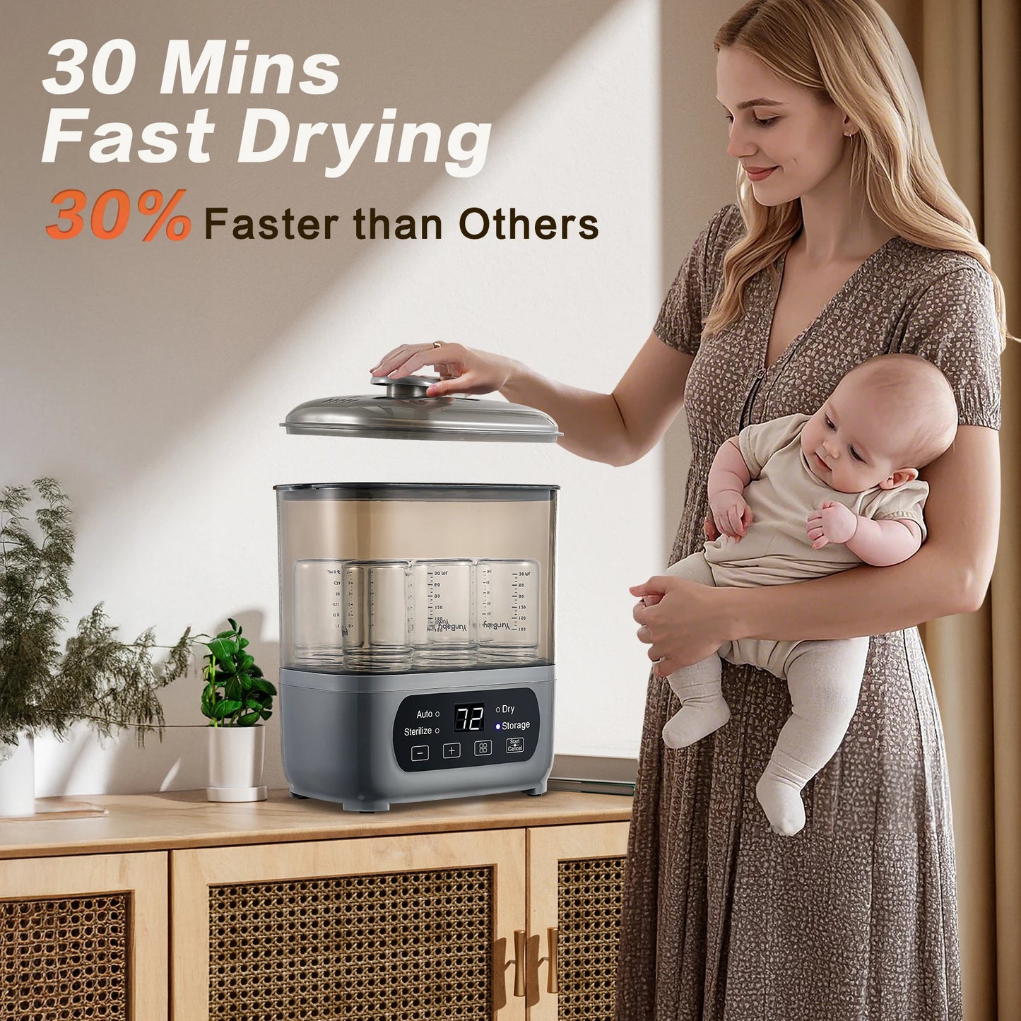 Baby Bottle Sterilizer & Dryer – 4‑in‑1