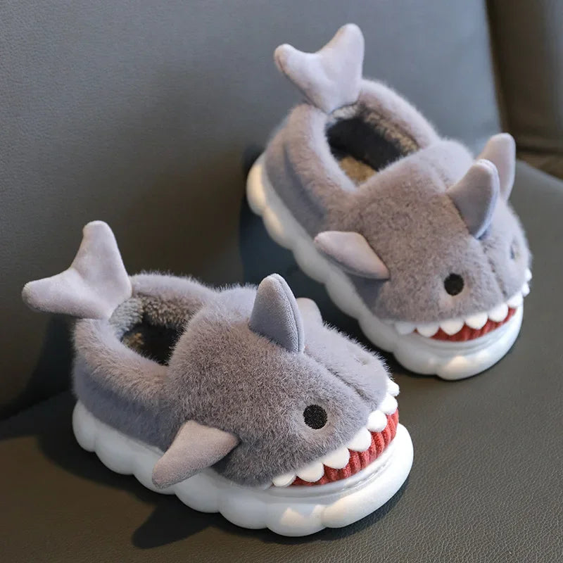 Shark Cotton Slippers For Indoor Home Use