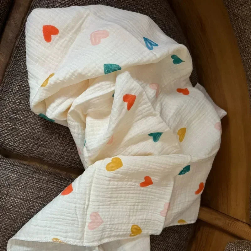 Moon‑Moss Muslin Swaddle