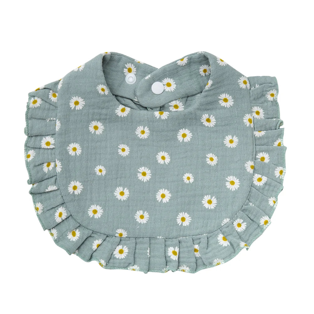 Ruffled Blossom Feeding Bib