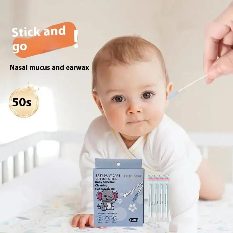 Baby Ear Wax Removal Swabs – 50 Count