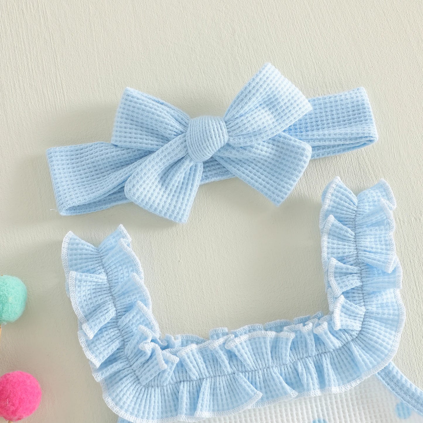 Dew‑Dot Ruffle Sun Set