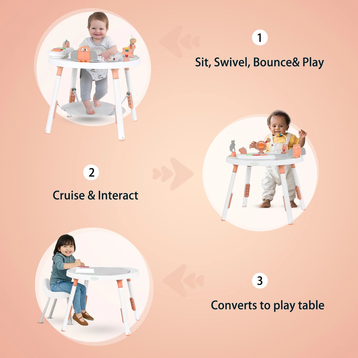 Harbor of Play 3‑in‑1 Activity Center