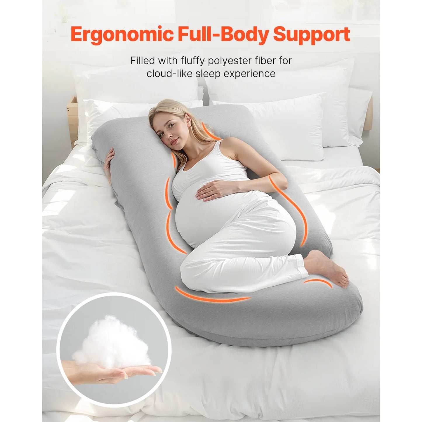 G‑Curve Hearth‑Nest Maternity Pillow