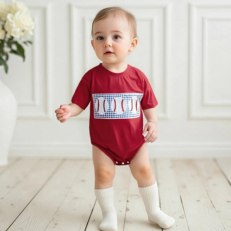 Little Ballplayer Romper