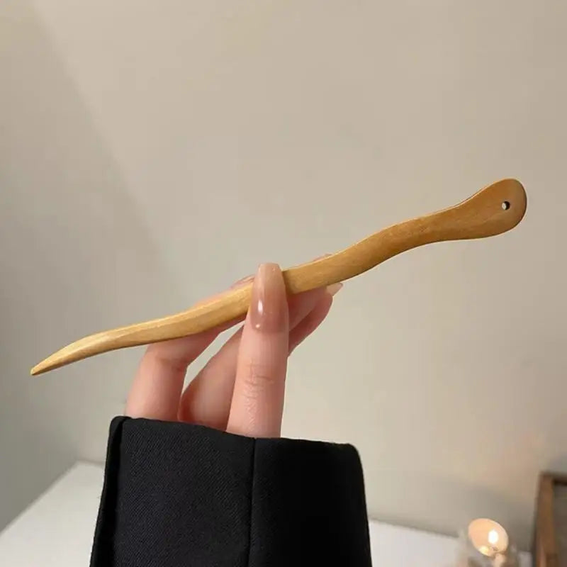 Chinese‑Style Elegant Wood Hair Stick