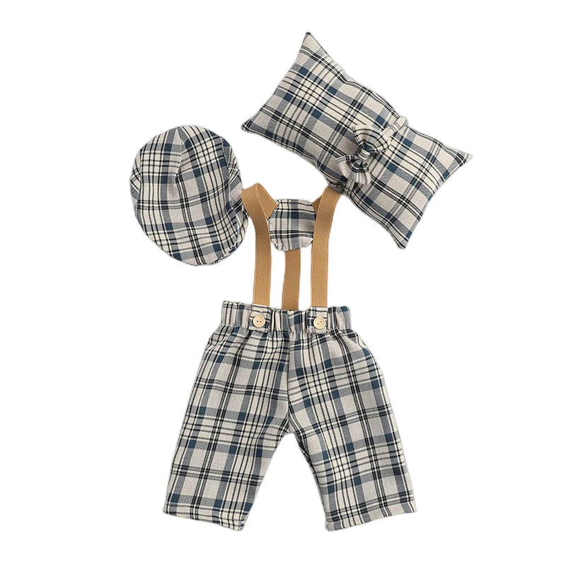 Newborn Photography Props Pillow Boy Set For Babies Accessories Hat Male Costume Photos