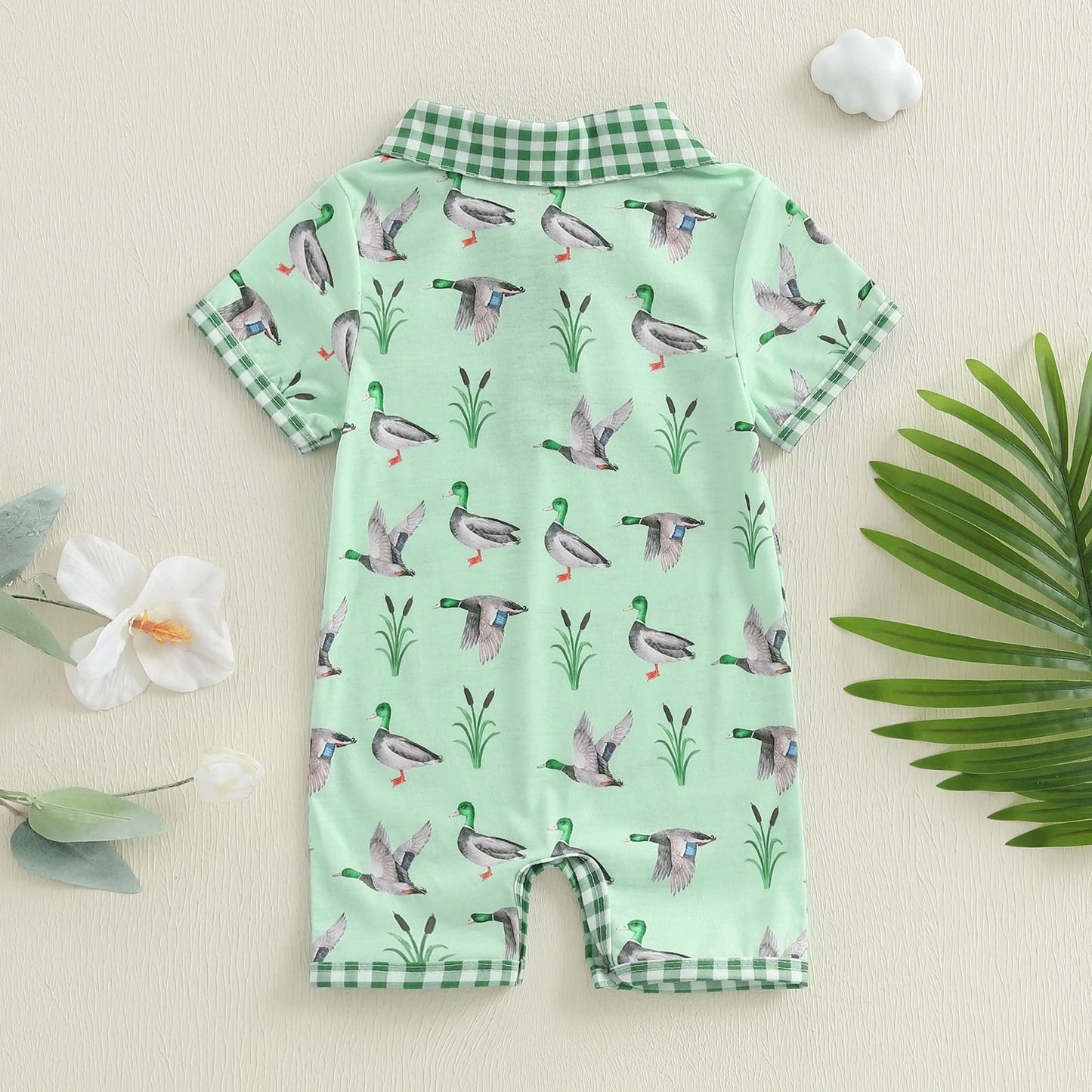 Shoreline Sprite Romper — Duckling Days in Green