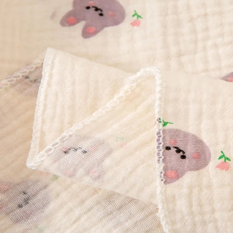 Moon‑Moss Muslin Swaddle