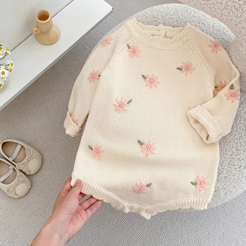 Blossom‑Hearth Ruffled Romper