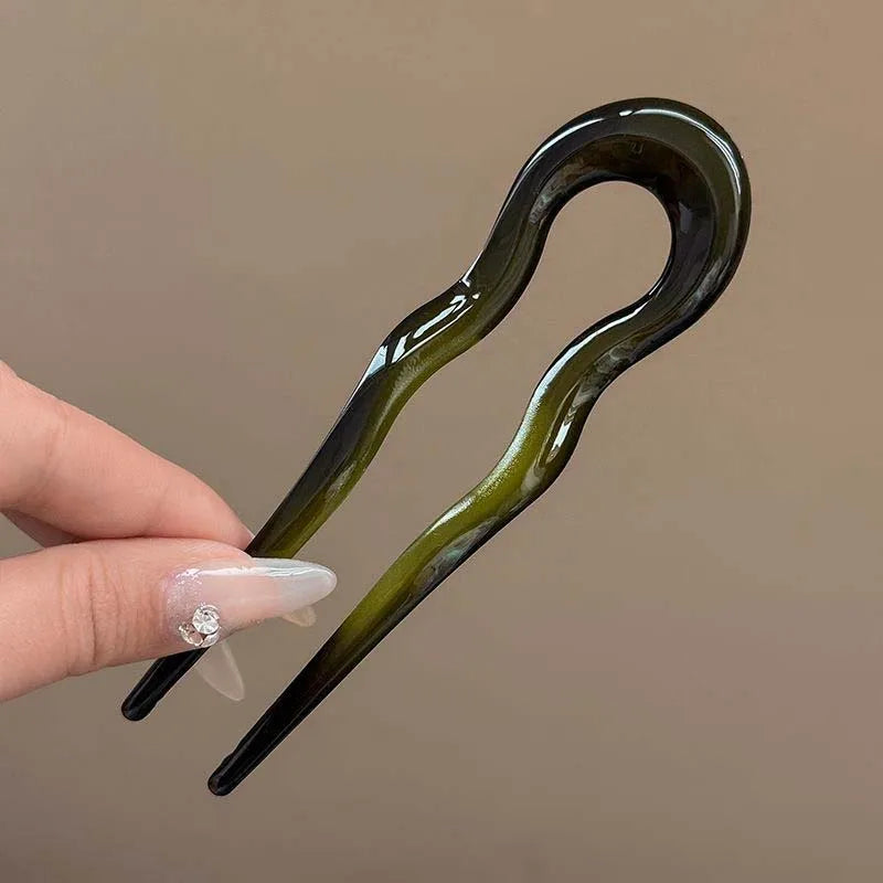 U‑Shaped Tortoiseshell Hair Fork