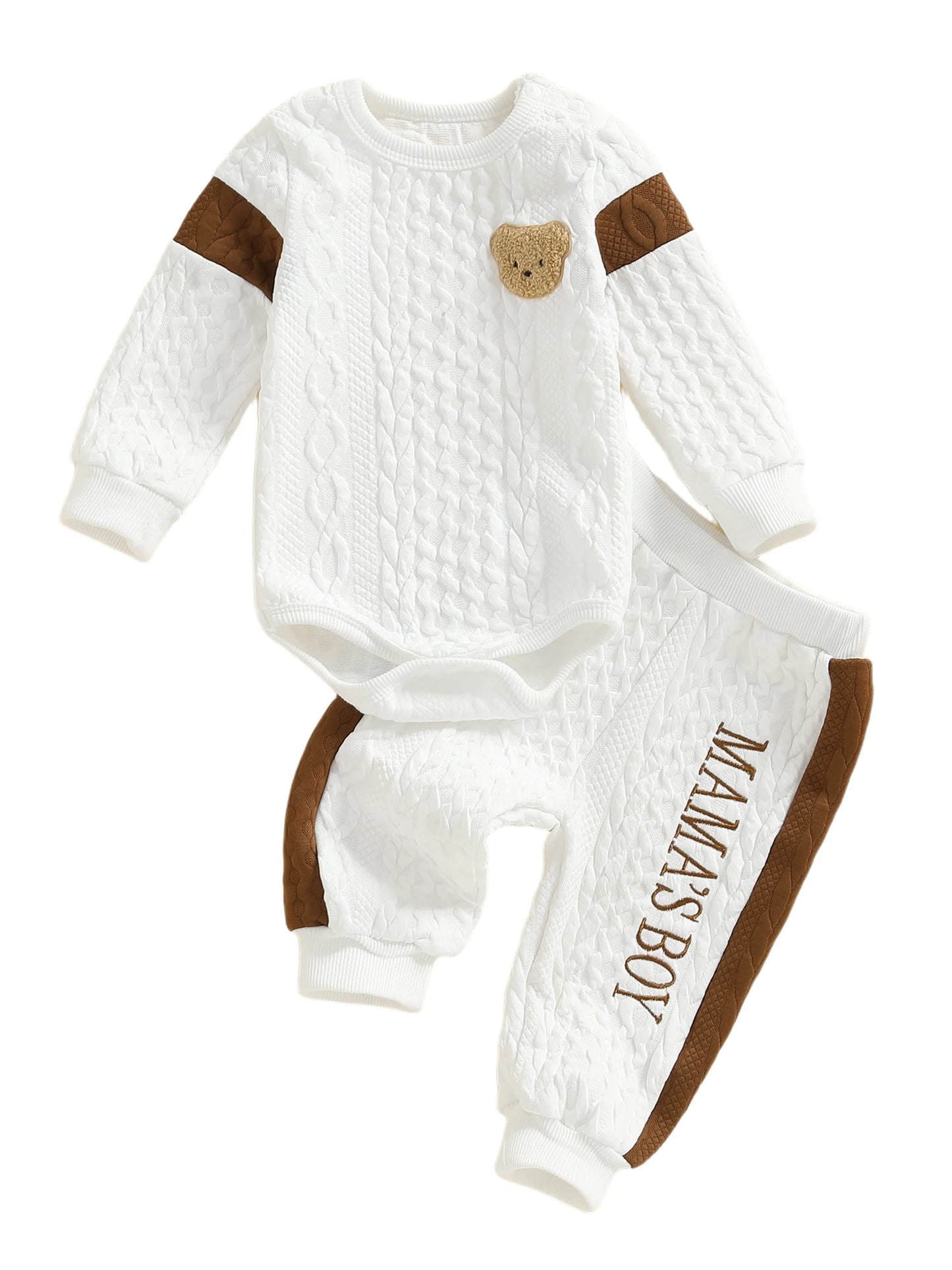 Mama’s Boy Waffle Knit Set