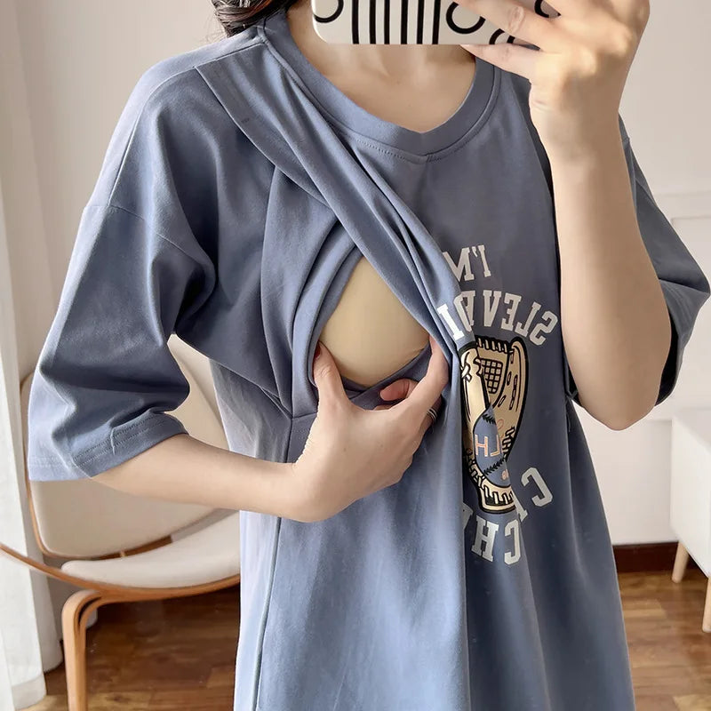 Hearth‑Whisper Maternity Tee