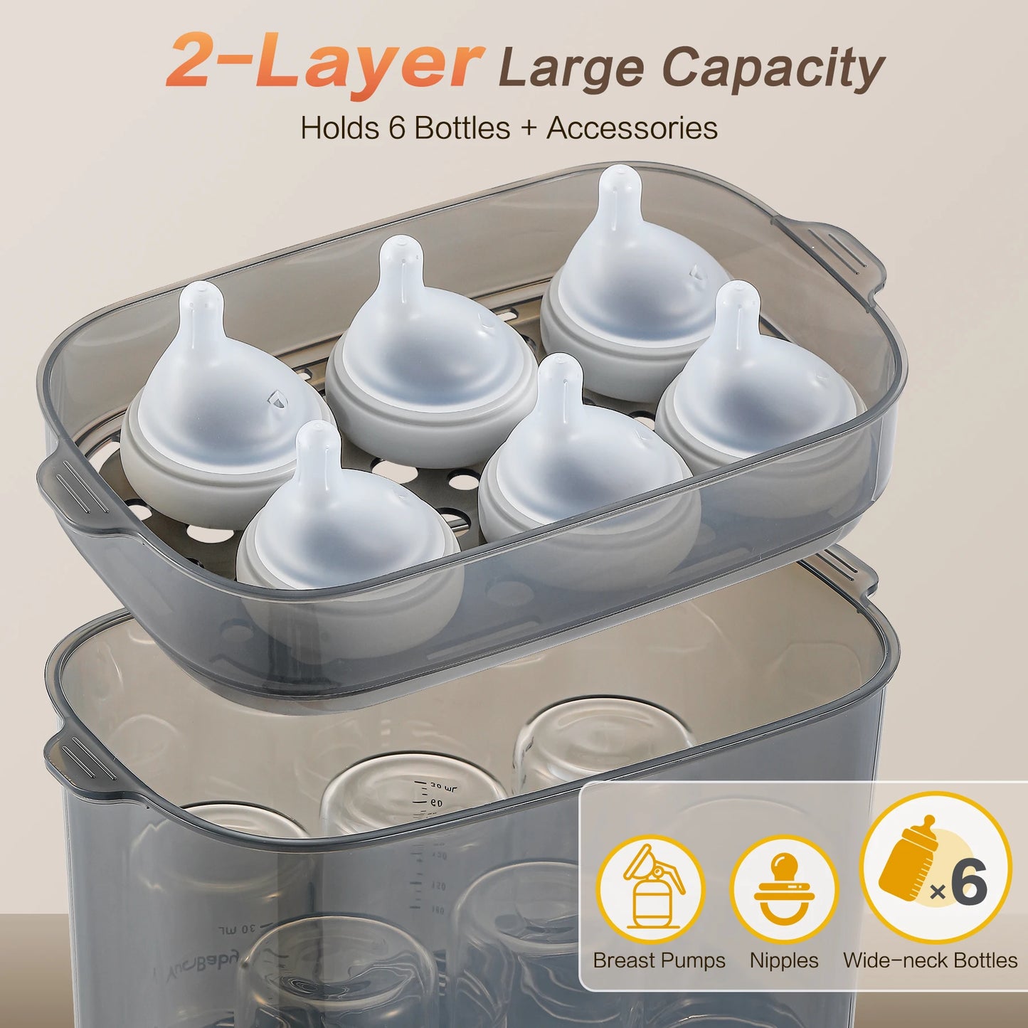 Baby Bottle Sterilizer & Dryer – 4‑in‑1