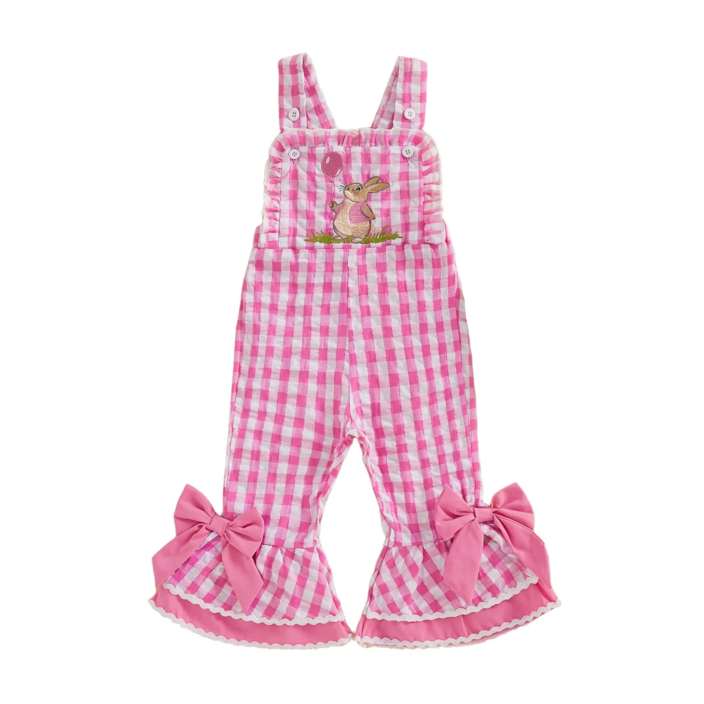 Bunny‑Bloom Ruffle Romper Set