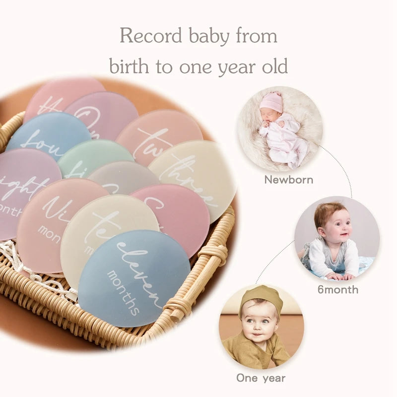 Moon‑Balloon Milestone Set (13pcs)