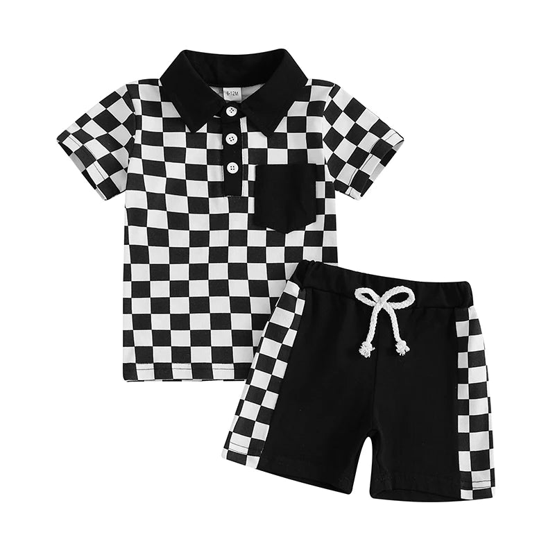 Checkerboard‑Pass Summer Set