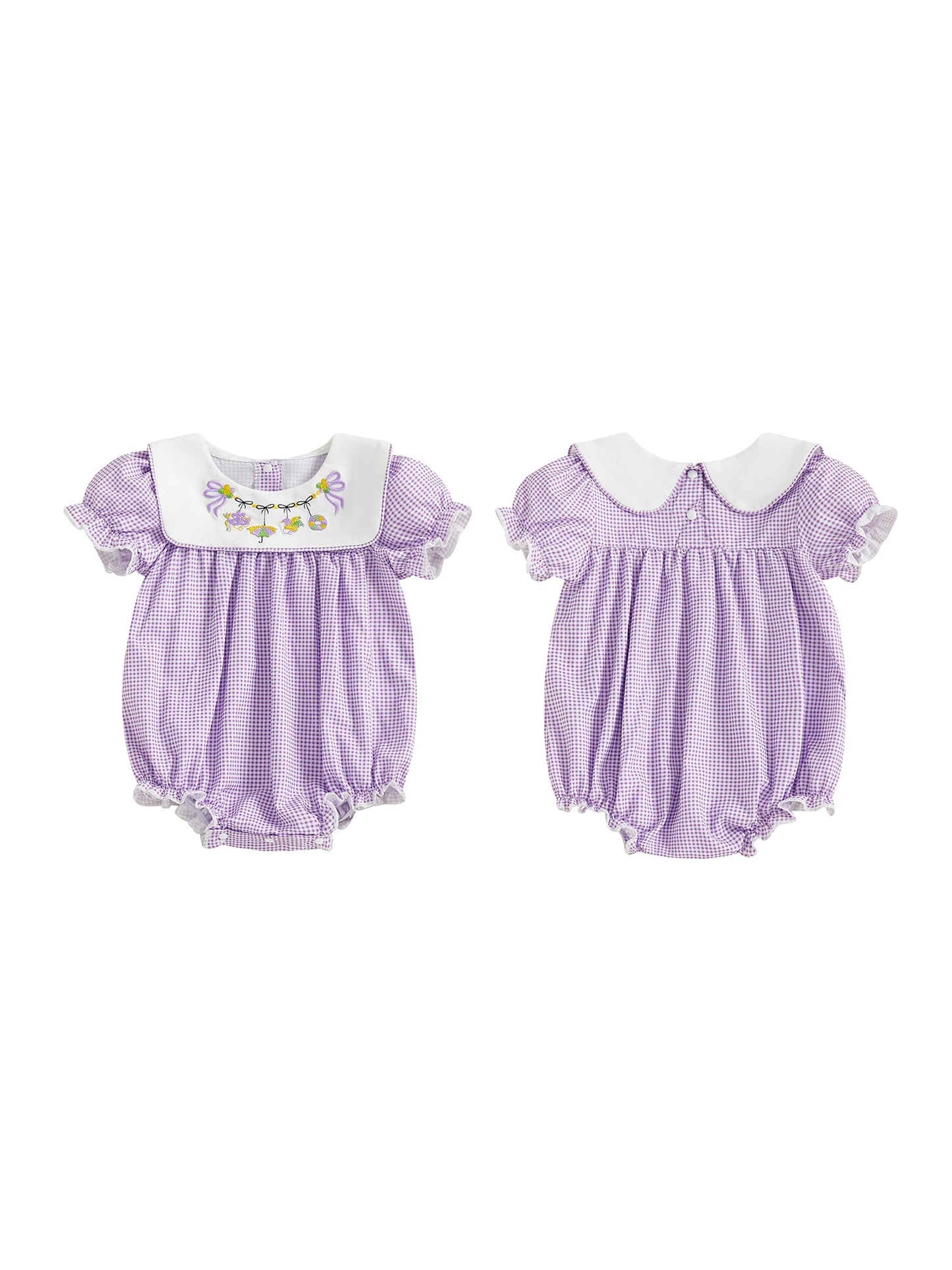 Petal‑Bow Meadow Romper