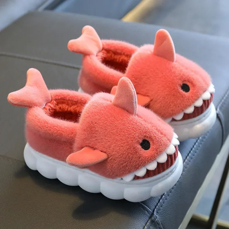 Shark Cotton Slippers For Indoor Home Use