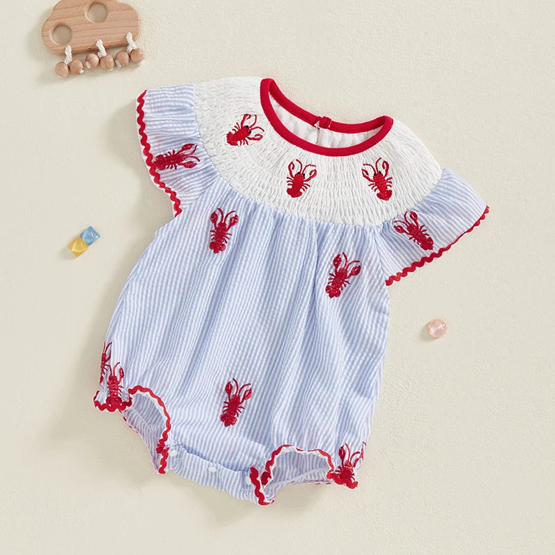 Little Lobster Tide Romper