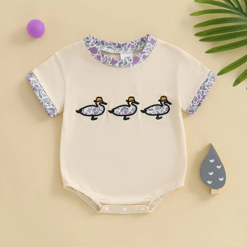 Apricot Duckling Meadow Romper