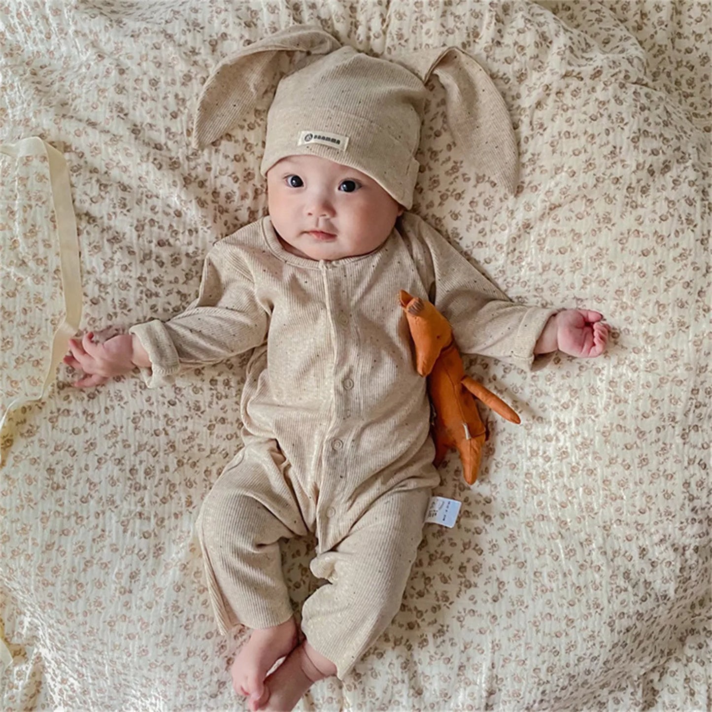 Bunny‑Ear First Easter Romper